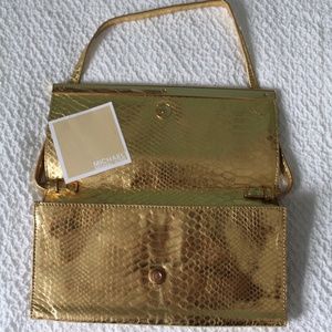 MICHAEL Michael Kors Metallic Embossed Clutch